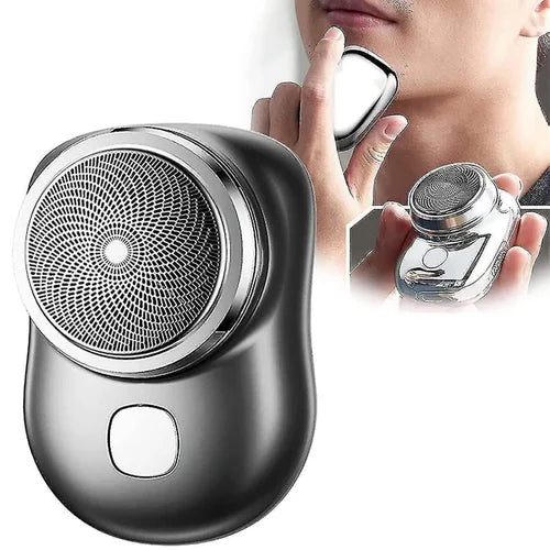 Mini Pocket Electric Shaver – Portable USB Rechargeable Facial Hair Trimmer